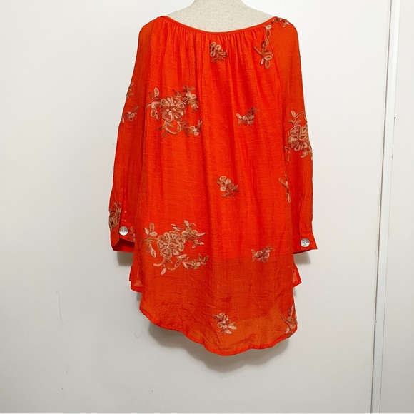 Fig & Flower Embroidered Blouse m - Picture 3 of 7